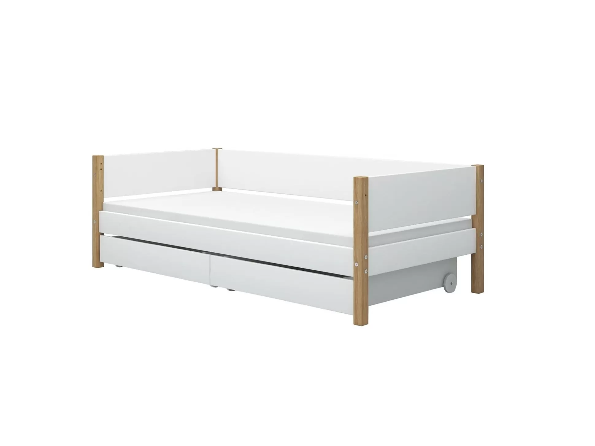 FLEXA Eenpersoonsbedden>Bedbank White/Oak