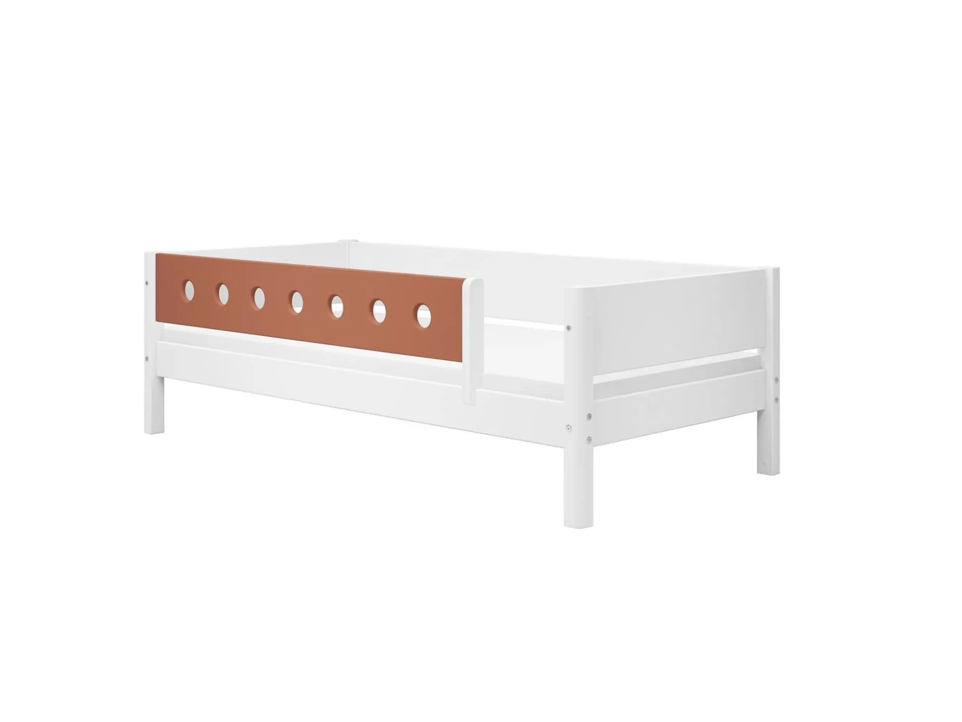 FLEXA Eenpersoonsbedden>Bedbank Met Uitvalbeveiliging White/Blush