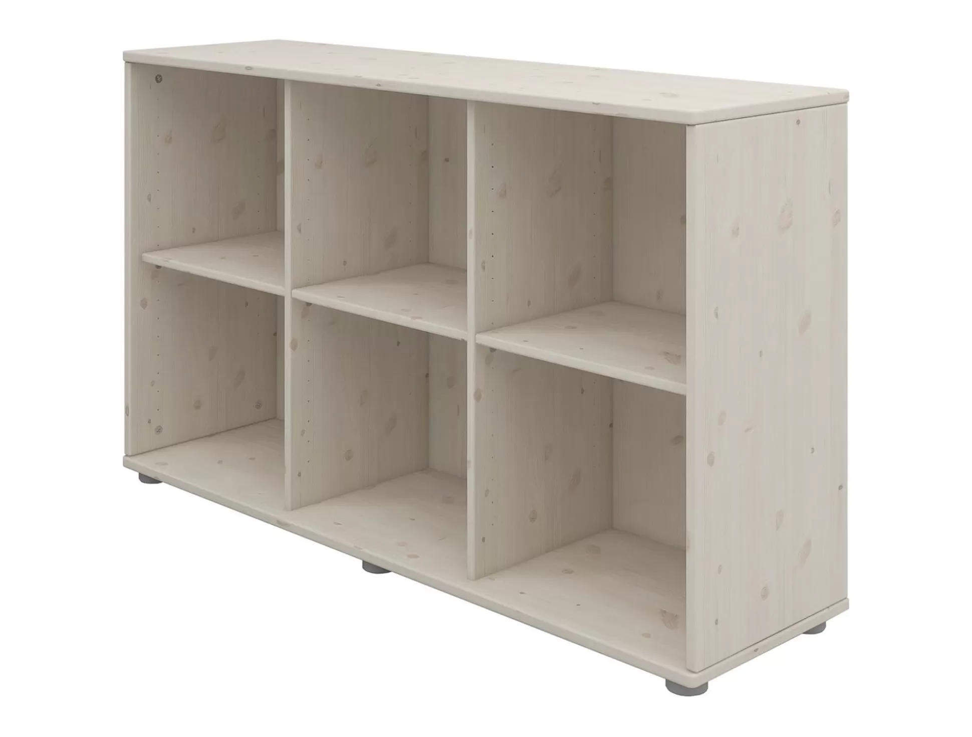 FLEXA Boekenkasten>Boekenkast, 6 Vakken White Washed Pine