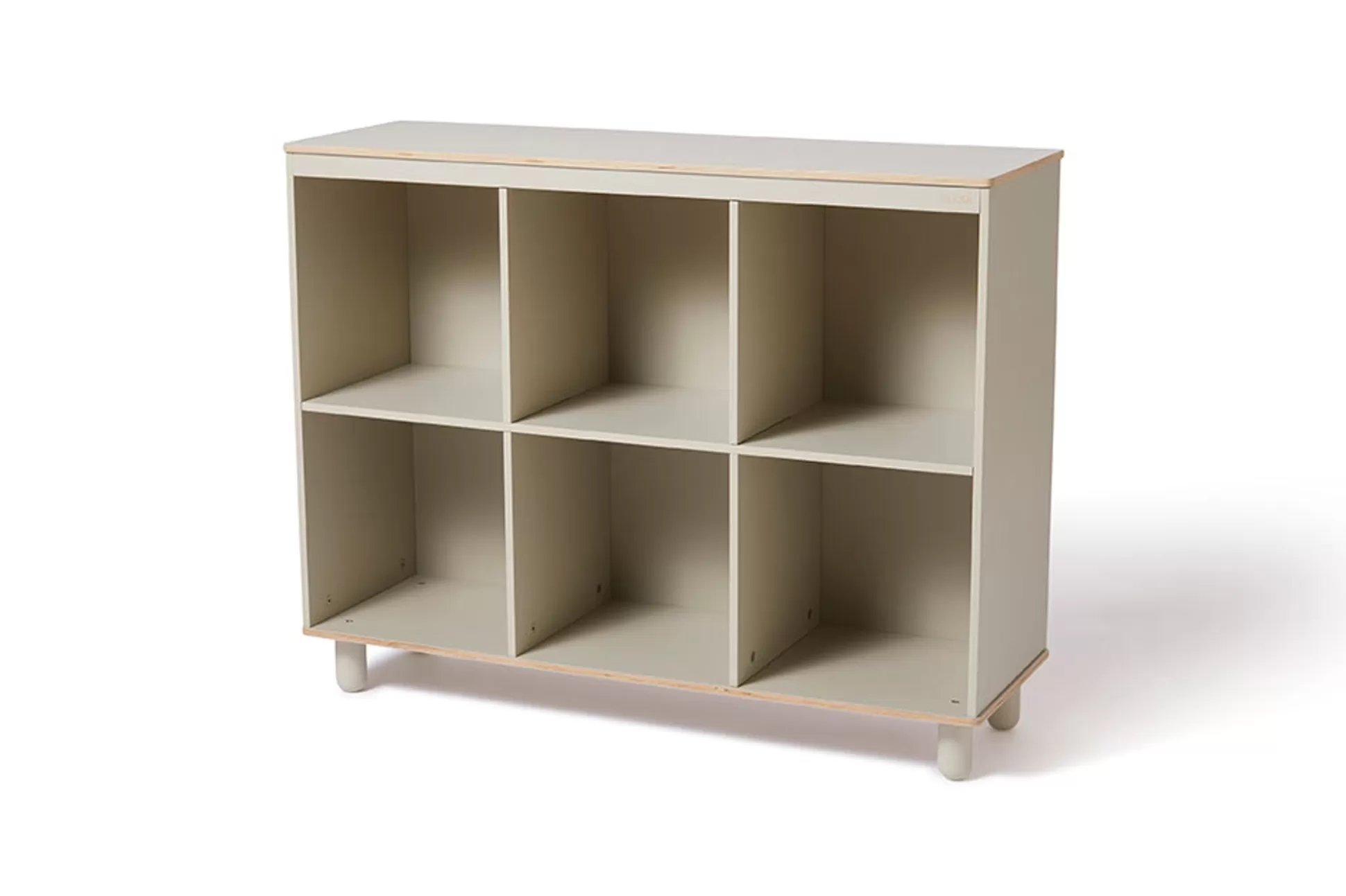 FLEXA Houten Speelgoed>Boekenkast - Midi Warm Grey/Birch Plywood