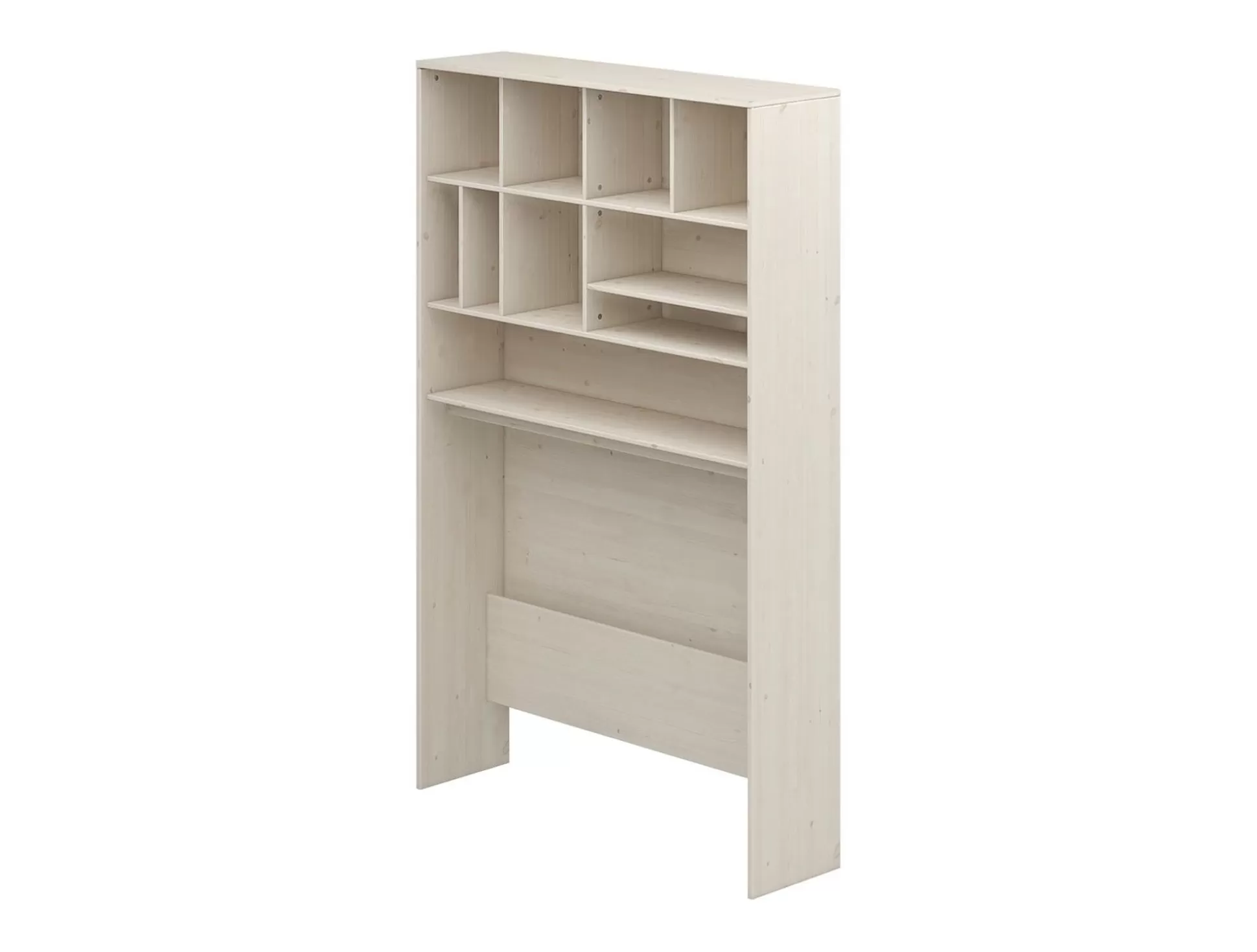 FLEXA Classic>Boekenkast Voor Bureau, Hoog White Washed Pine