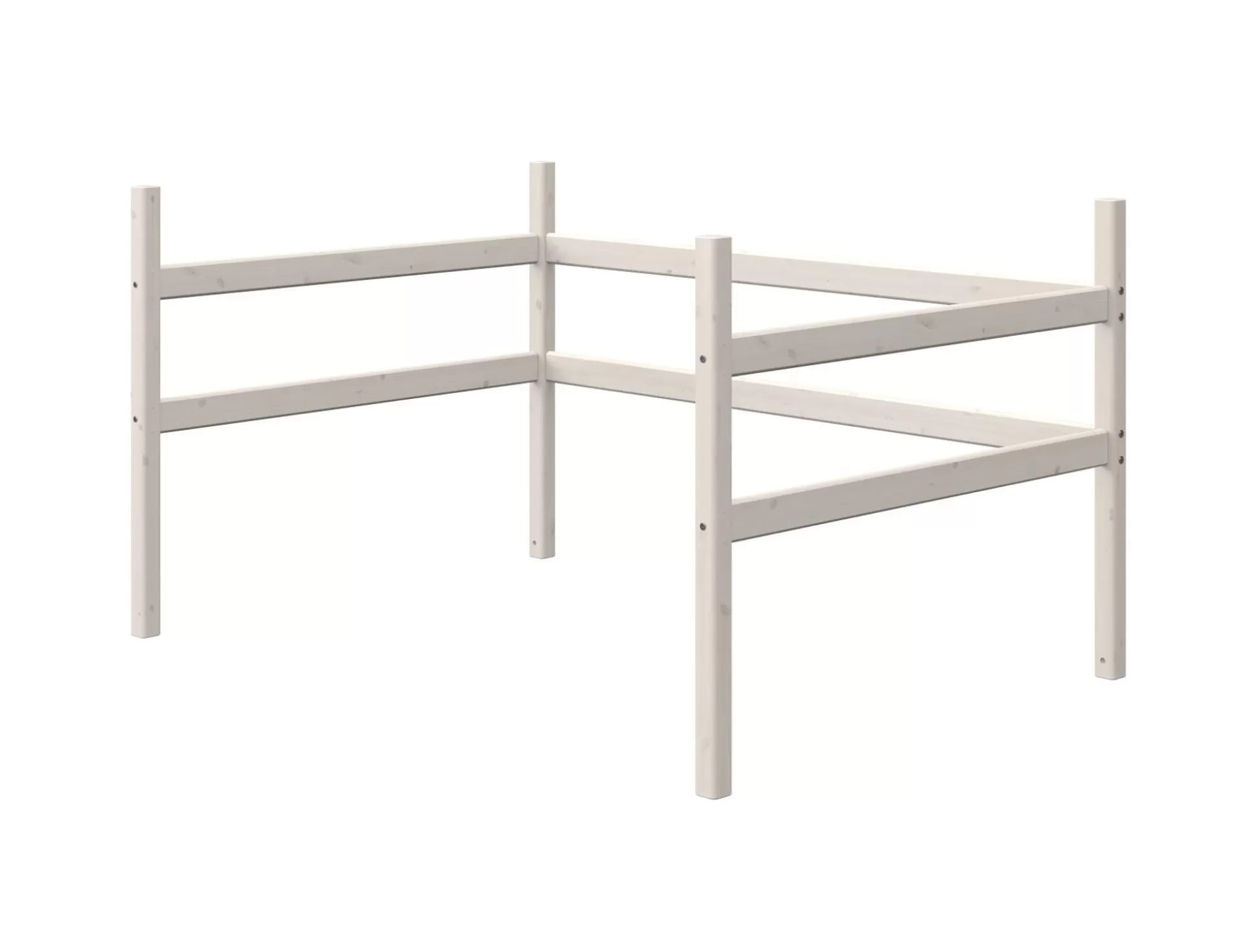 FLEXA Onderdelen En Beslag>Classic - Bedpoten Voor Hoogslaper, 140 Cm White Washed Pine