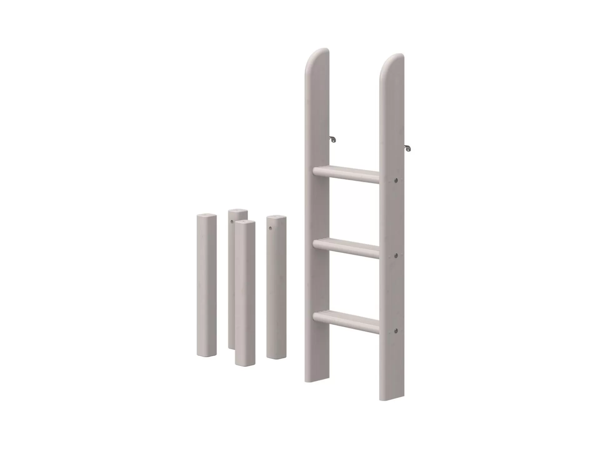 FLEXA Onderdelen En Beslag>Classic - Ladder En Poten Voor Halfhoogslaper Grey Washed Pine