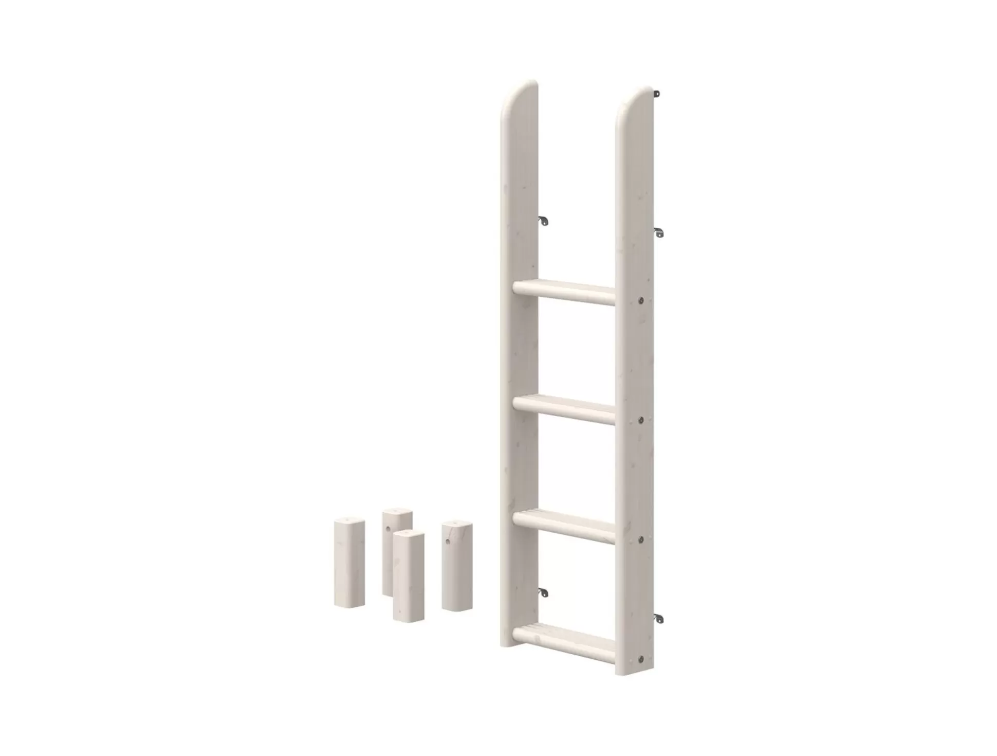 FLEXA Onderdelen En Beslag>Classic - Ladder En Poten Voor Stapelbed White Washed Pine