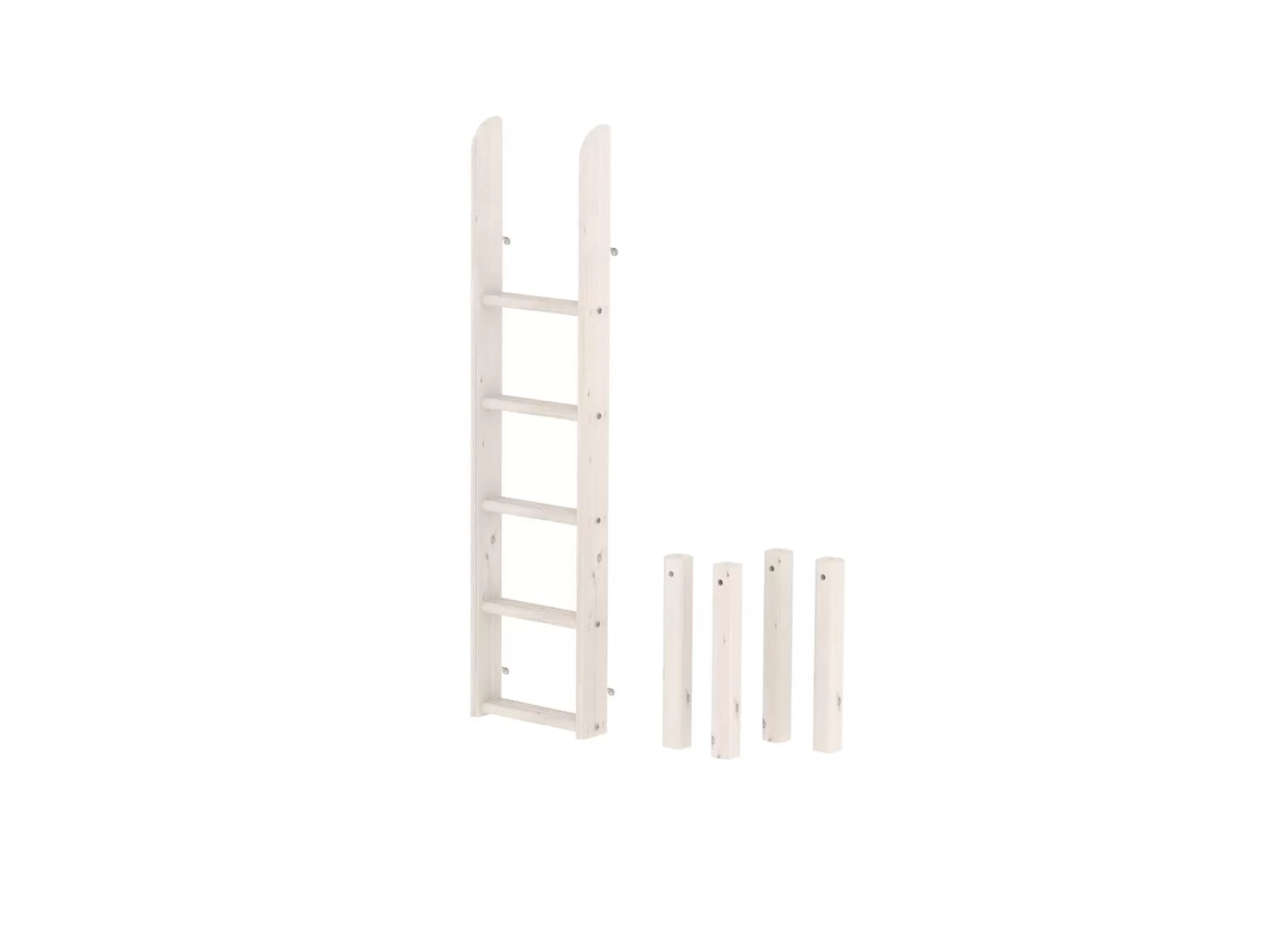 FLEXA Onderdelen En Beslag>Classic - Schuine Ladder Met Geintegreerde Handgrepen En Poten White Washed Pine