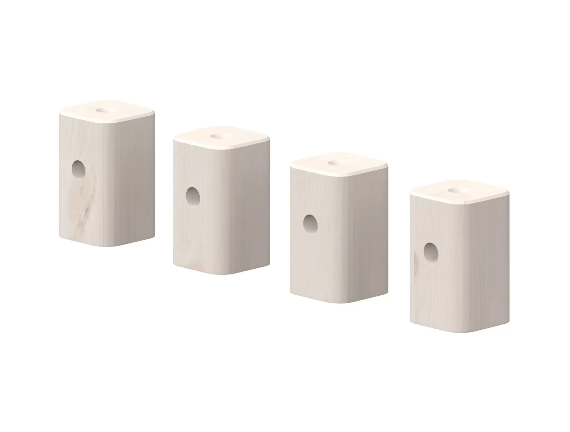 FLEXA Onderdelen En Beslag>Classic - Verhogingspoten, 4 Stuks White Washed Pine