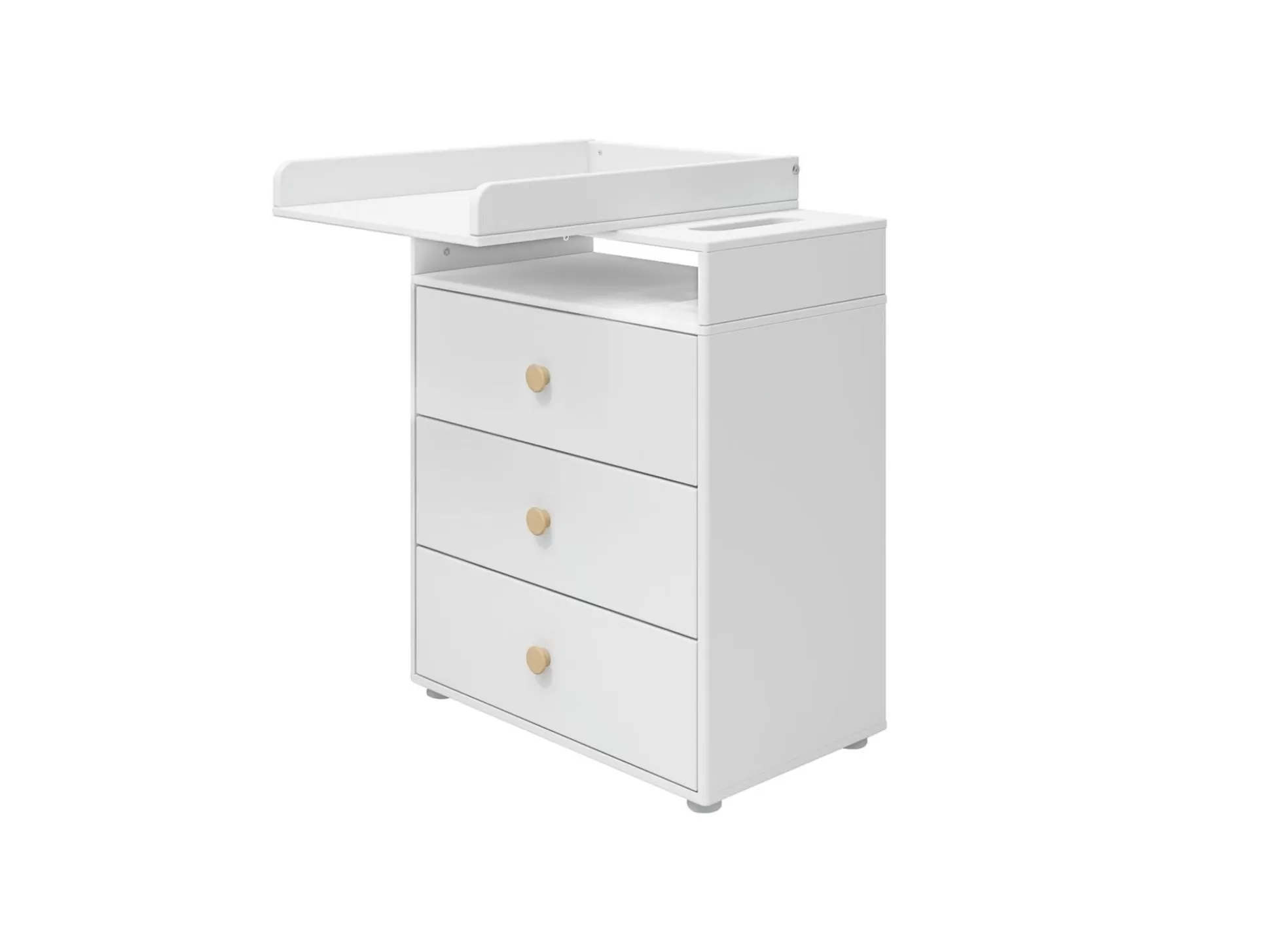 FLEXA Commode Tafels>Commode, 3 Laden White/Oak