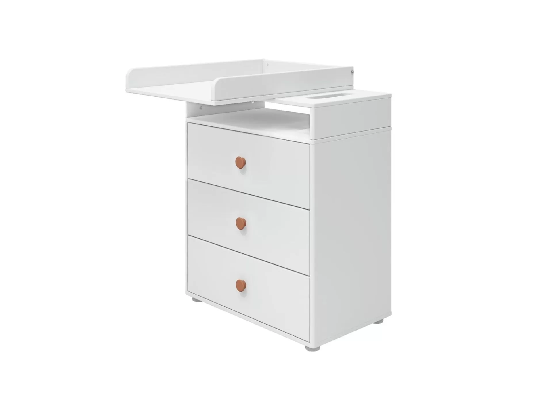 FLEXA Commode Tafels>Commode, 3 Laden White/Blush