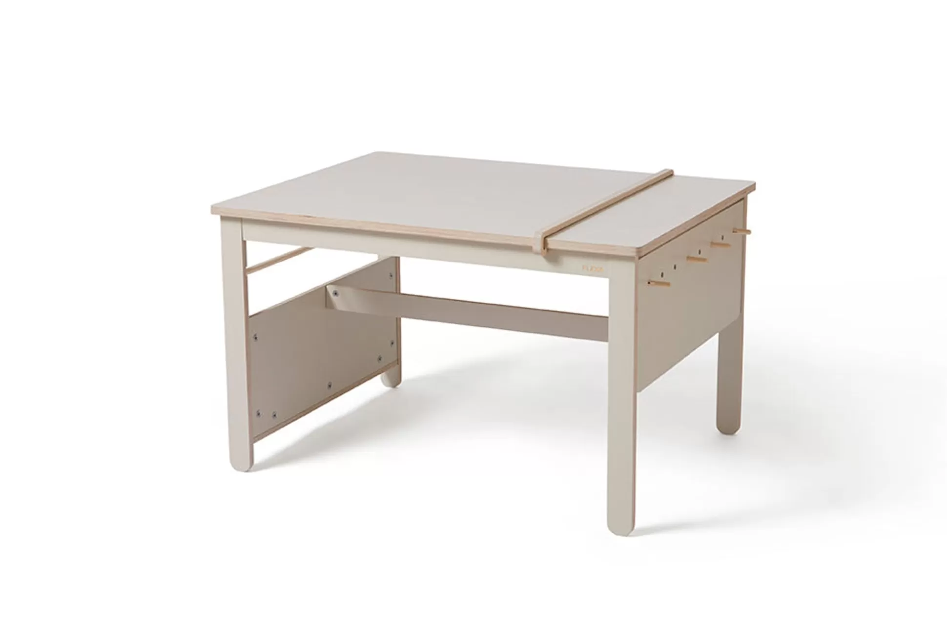 FLEXA Speeltafels>Creatieve Tafel Warm Grey/Birch Plywood