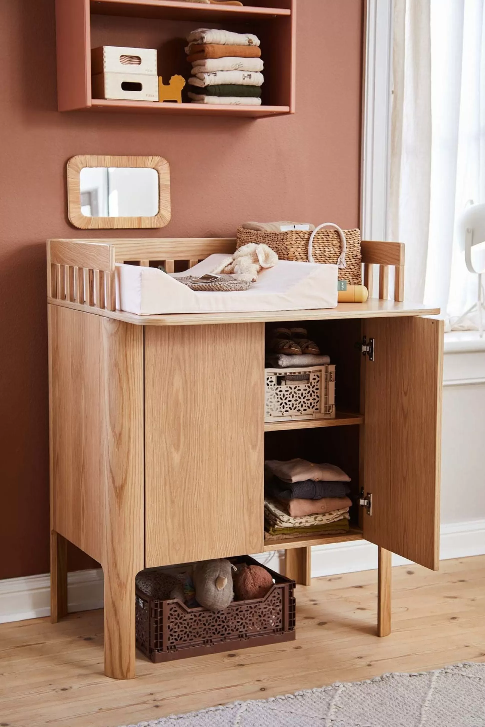 FLEXA Commode Tafels>Fb03 - Changing Table Oak