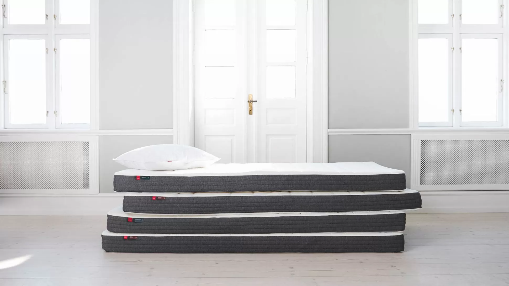 FLEXA 90X200> Matras, 200X90 Bamboe Hoes White