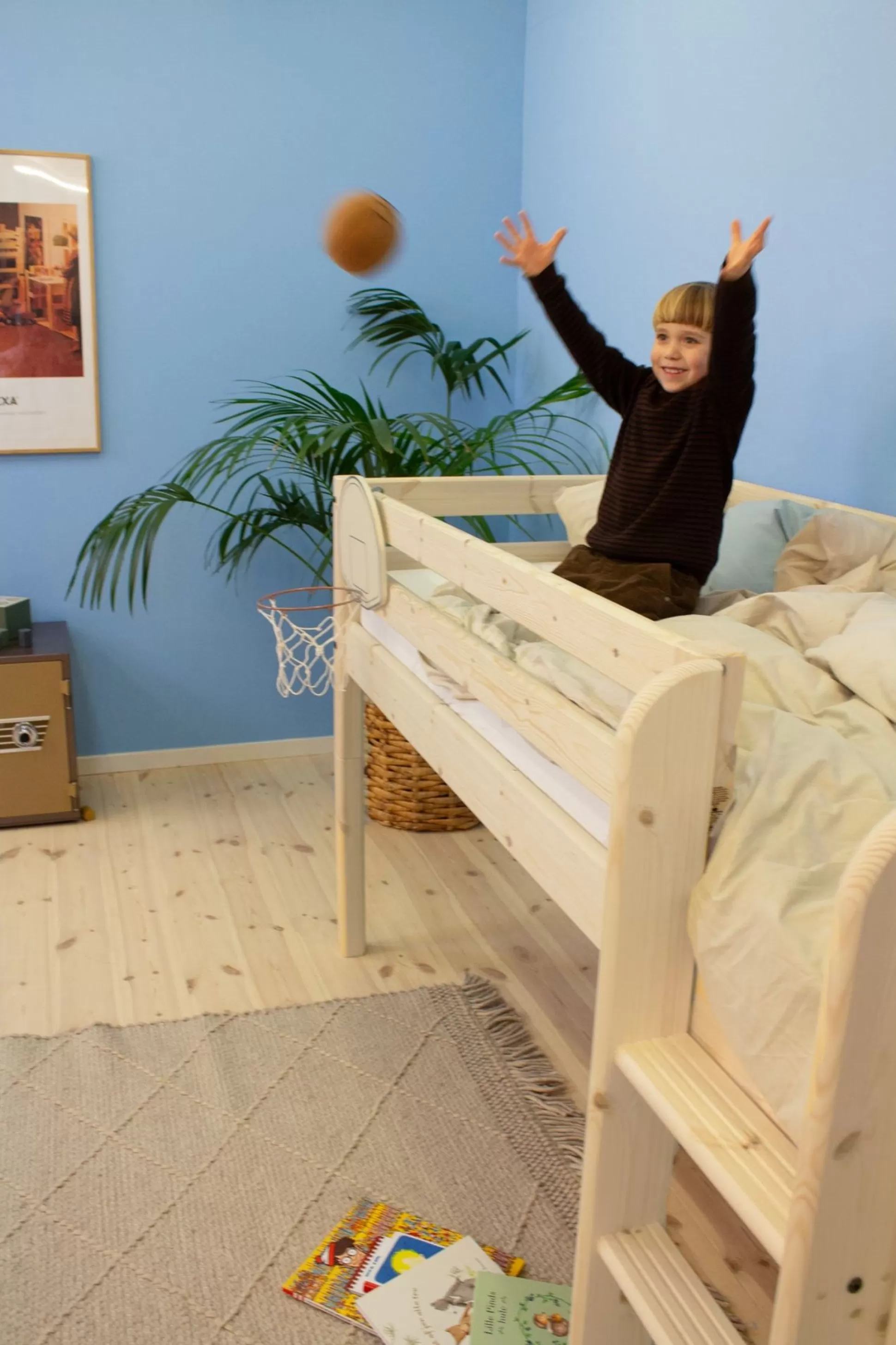 FLEXA Halfhoogslapers>Fr51 - Mid-High Bed Pine