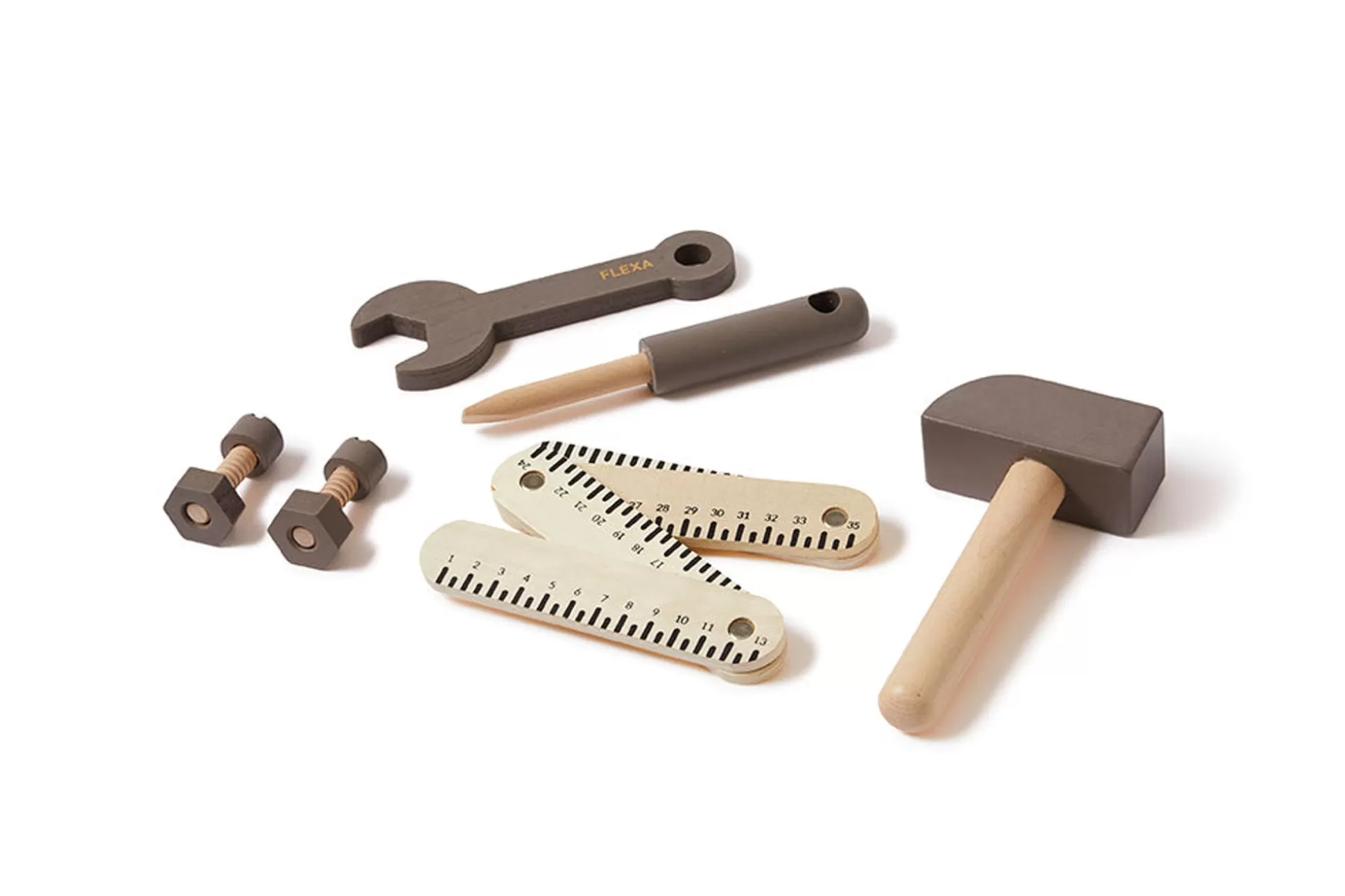 FLEXA Keuken, Gereedschap En Accessoires>Gereedschapsset Dusty Brown/Birch Plywood