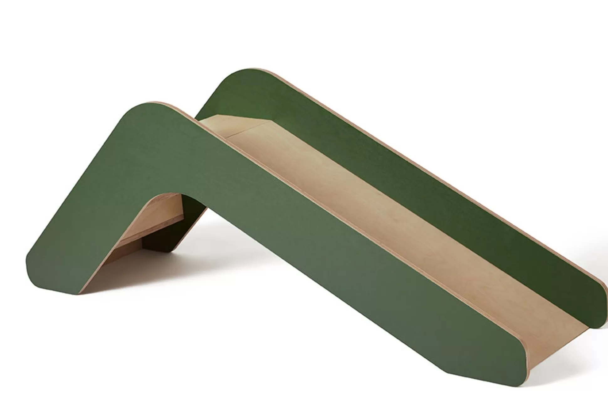 FLEXA Houten Speelgoed>Glijbaan Dusty Green/Birch Plywood