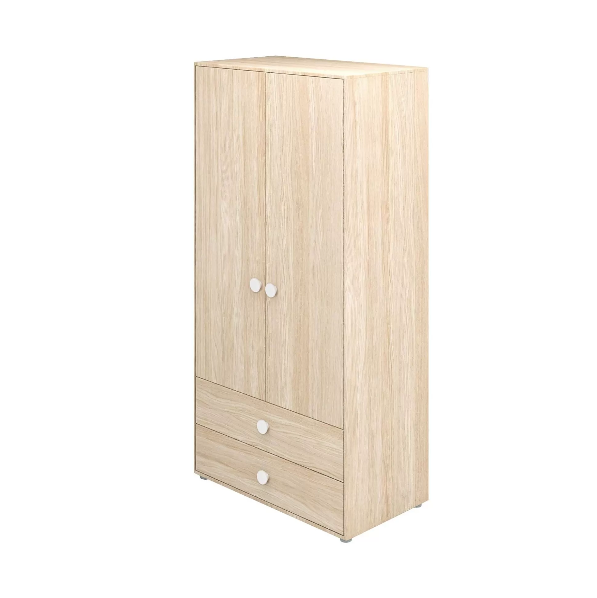 FLEXA Kleidingkasten>Hoge Kledingkast White/Oak