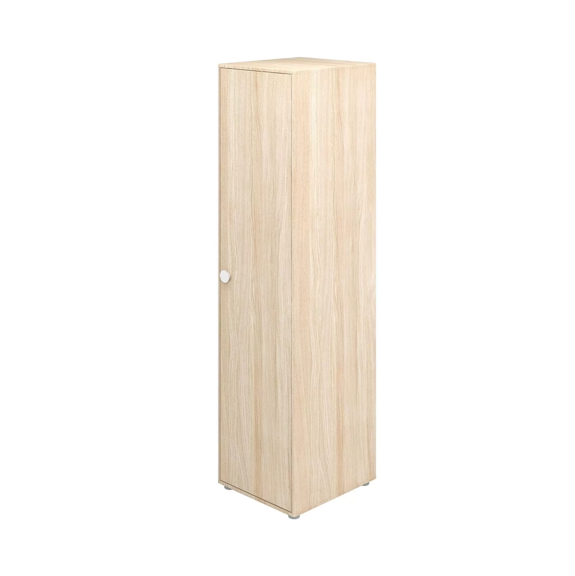 FLEXA Kleidingkasten>Hoge Kledingkast, 1-Deurs White/Oak