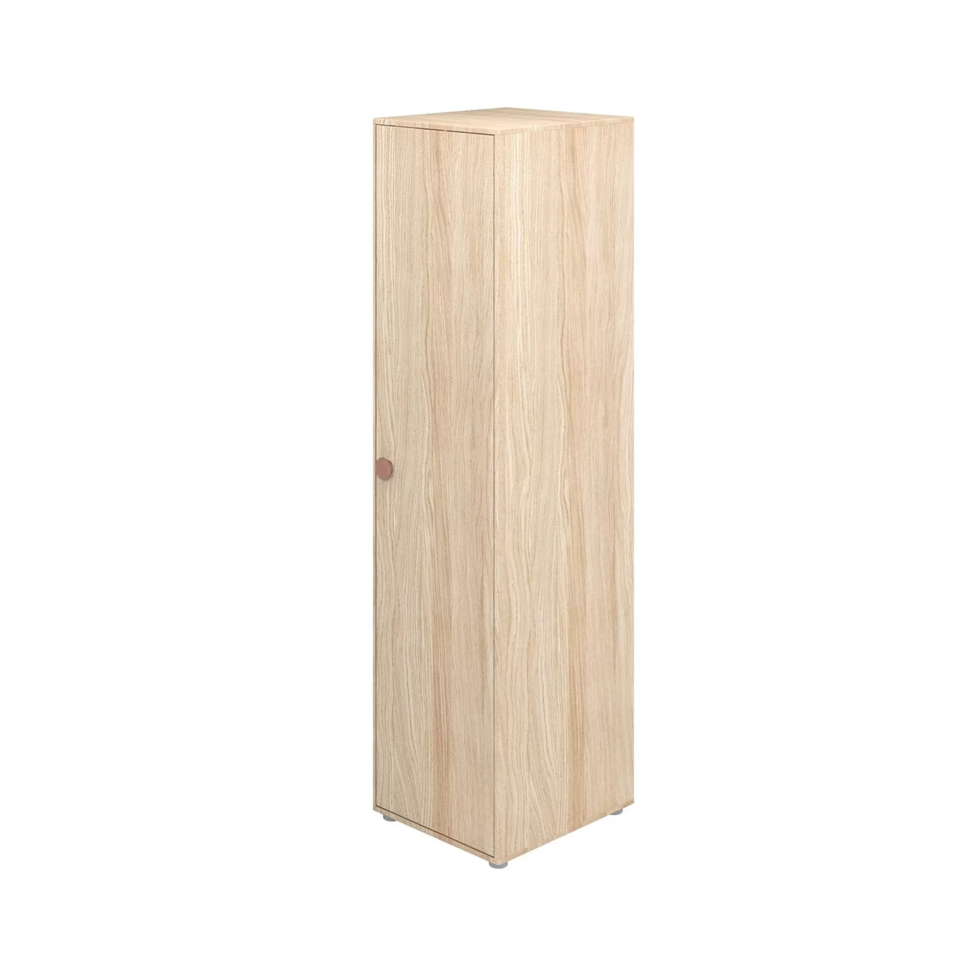 FLEXA Popsicle>Hoge Kledingkast, 1-Deurs Cherry/Oak