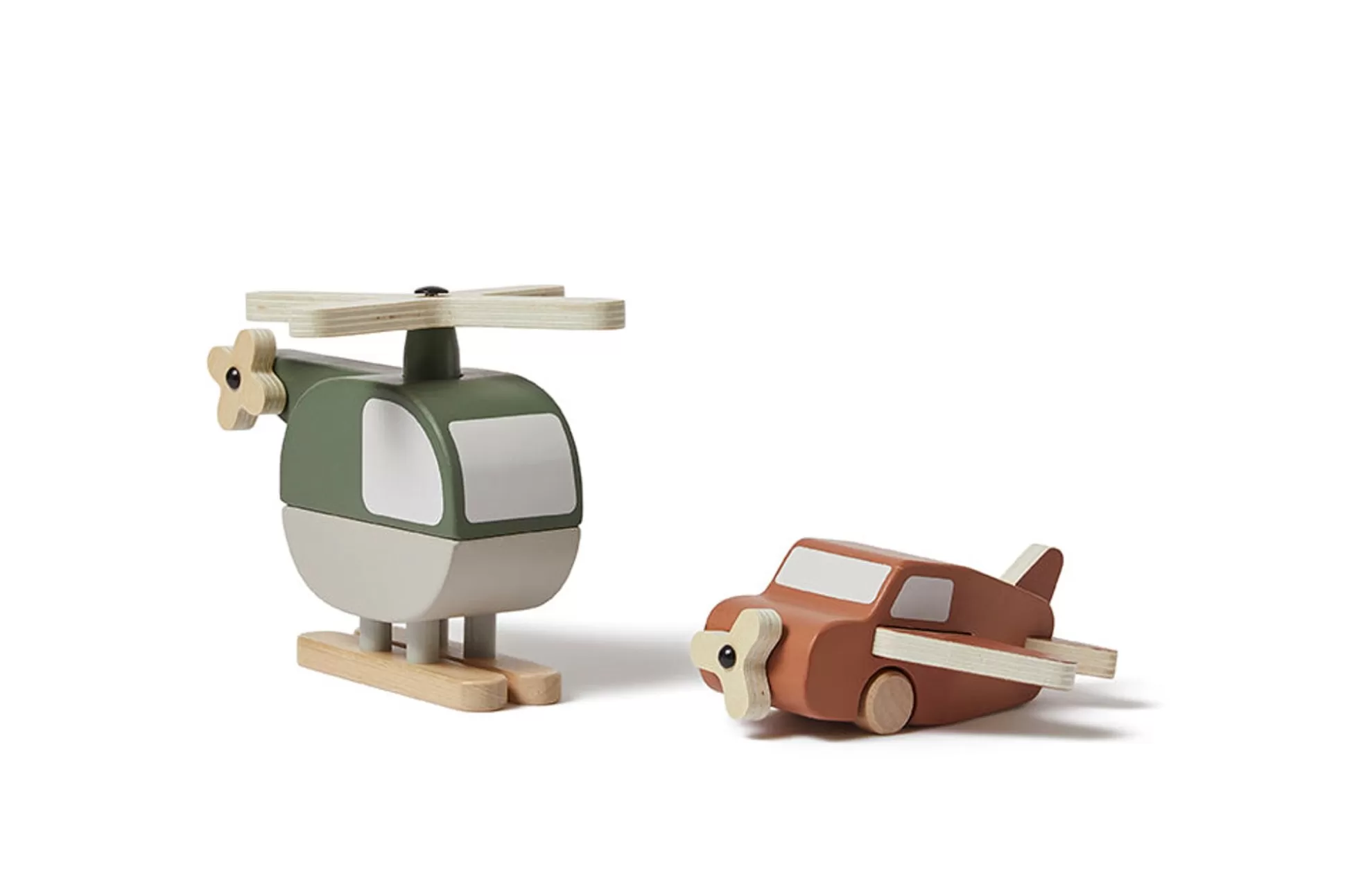 FLEXA Keuken, Gereedschap En Accessoires>Houten Helikopter En Vliegtuig Multicoloured