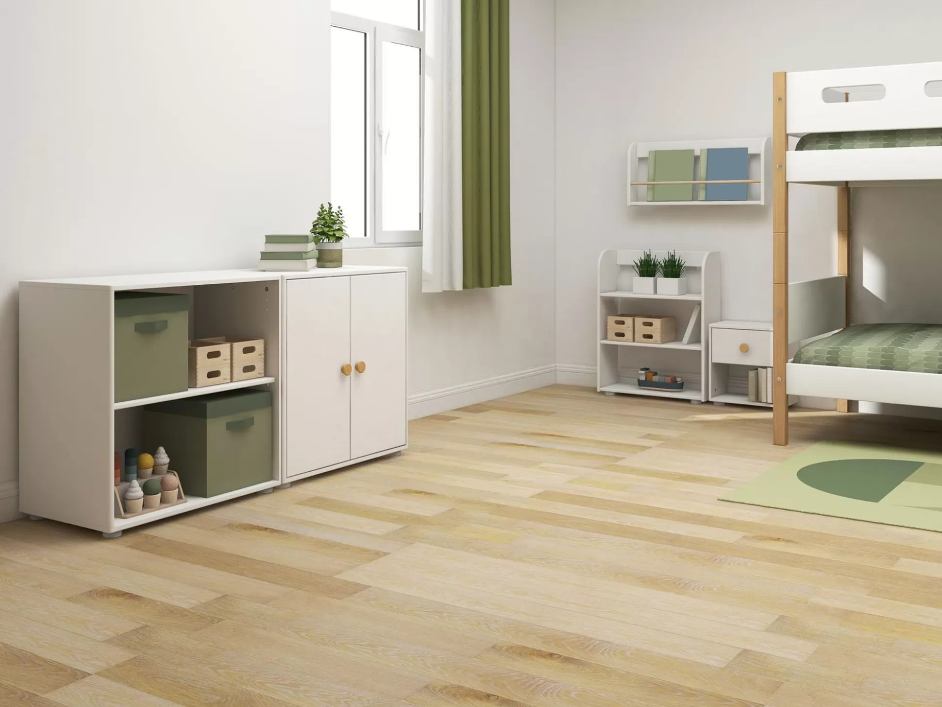 FLEXA Kasten Met Deurtjes>Kast, 1 Plank White/Oak