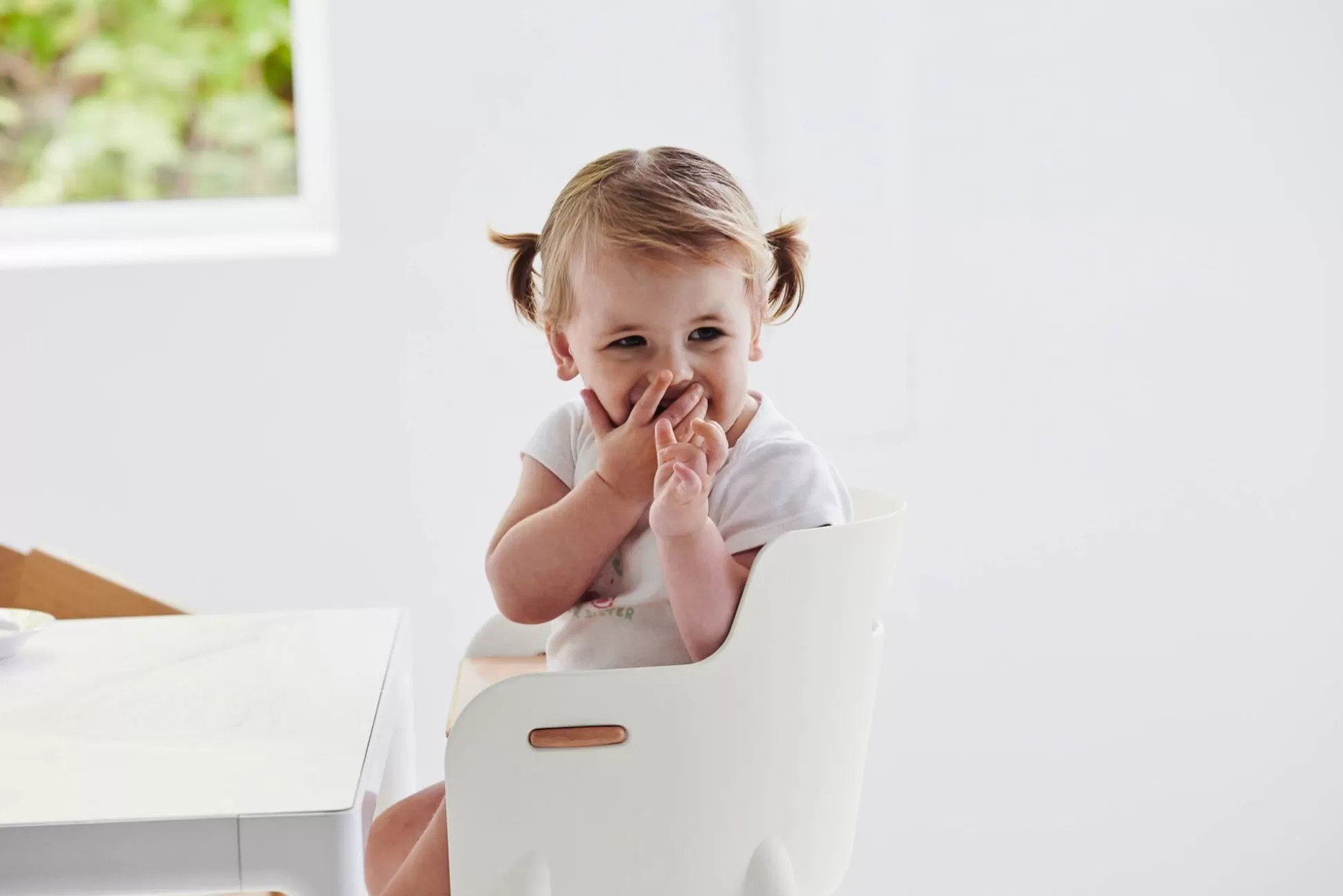 FLEXA Babystoelen>Kinderstoel Met Tafelblad White