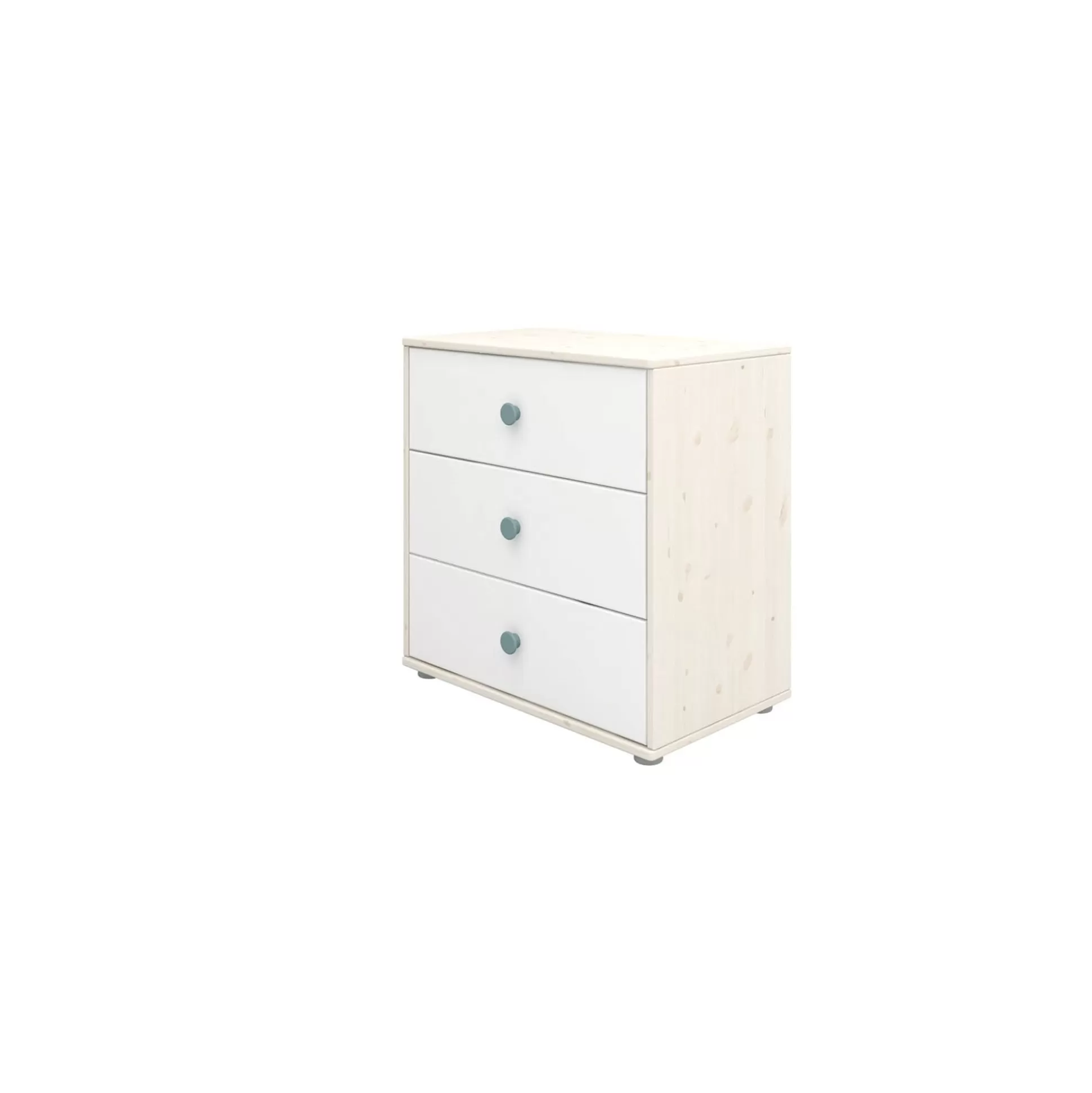 FLEXA Ladekasten>Ladekast Met 3 Laden Light Teal/White Washed Pine