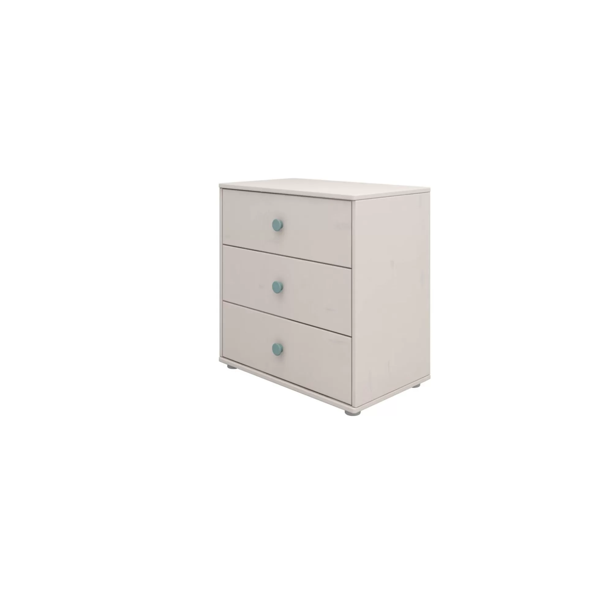 FLEXA Ladekasten>Ladekast Met 3 Laden Light Teal/Grey Washed Pine