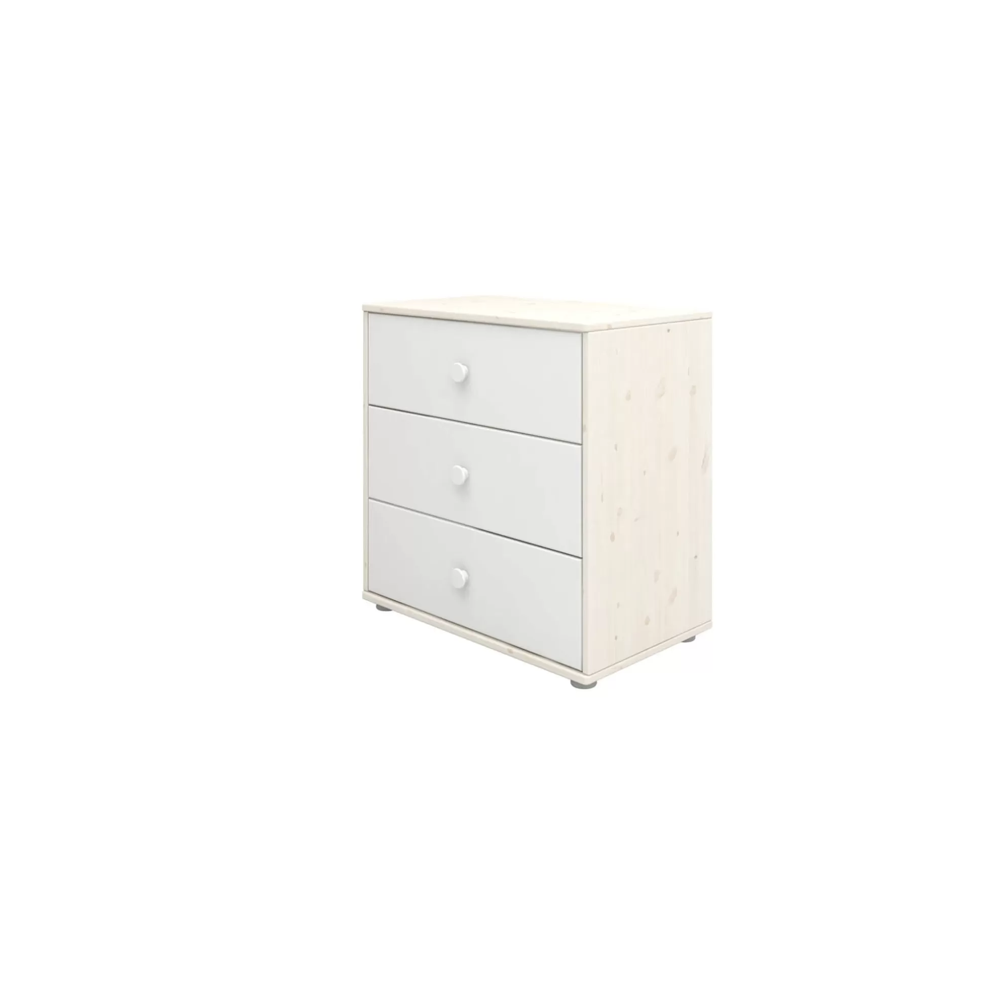 FLEXA Classic>Ladekast Met 3 Laden White/White Washed Pine