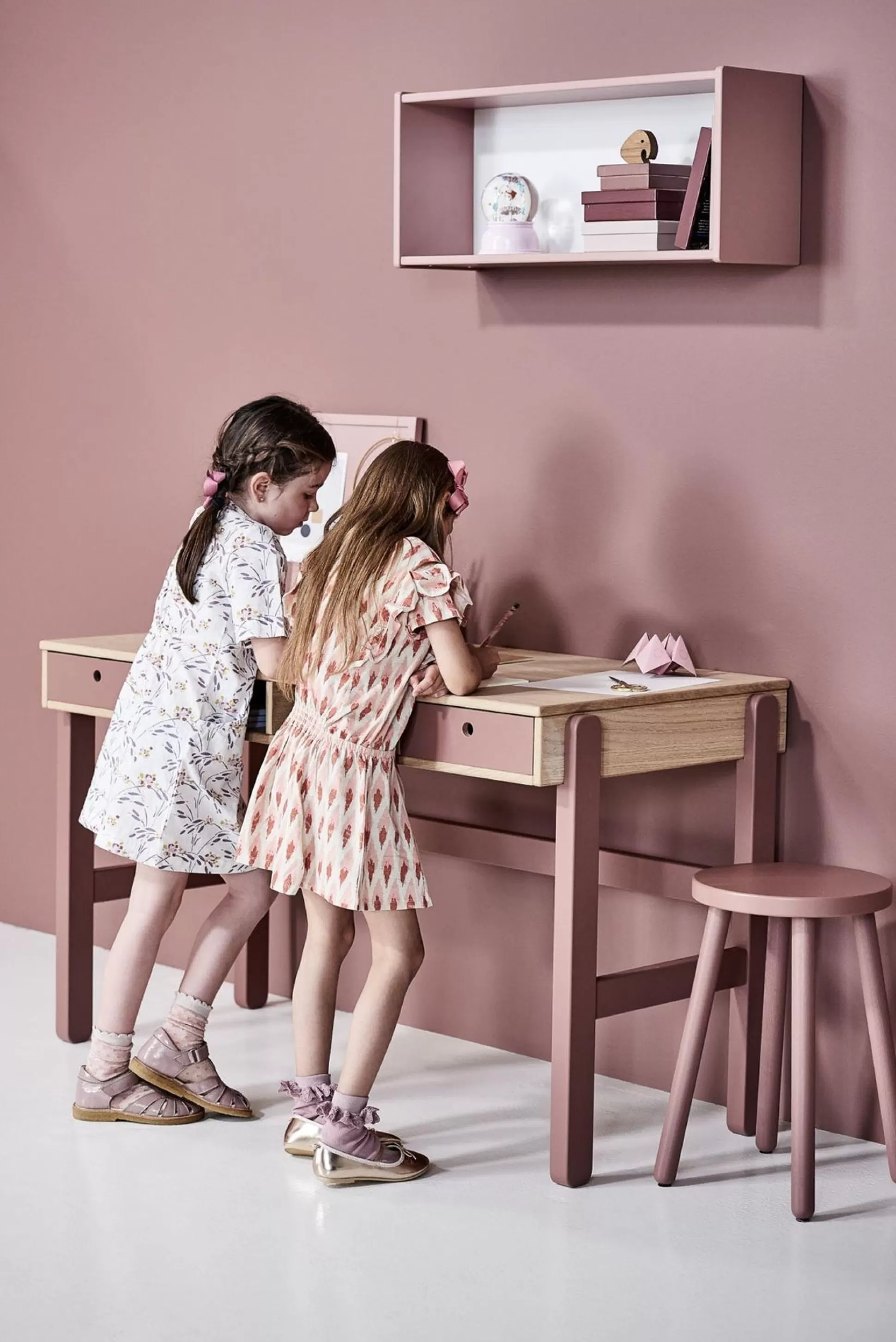 FLEXA Bureau-Accessoires>Laden Voor Bureau Cherry/Oak