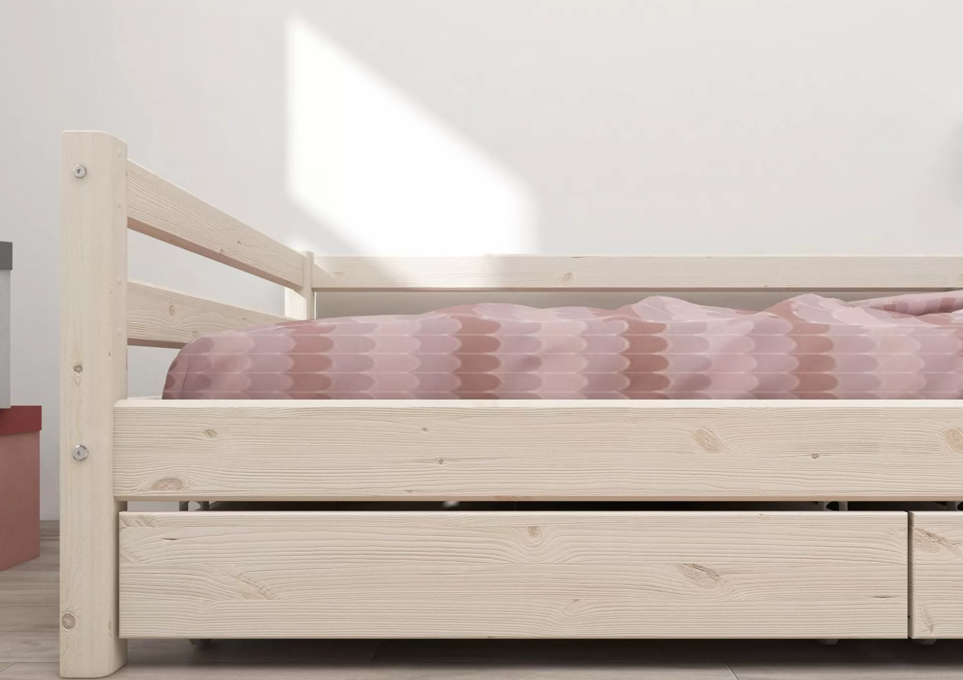 FLEXA Bedlades>Laden Voor Eenpersoons- En Stapelbed White Washed Pine