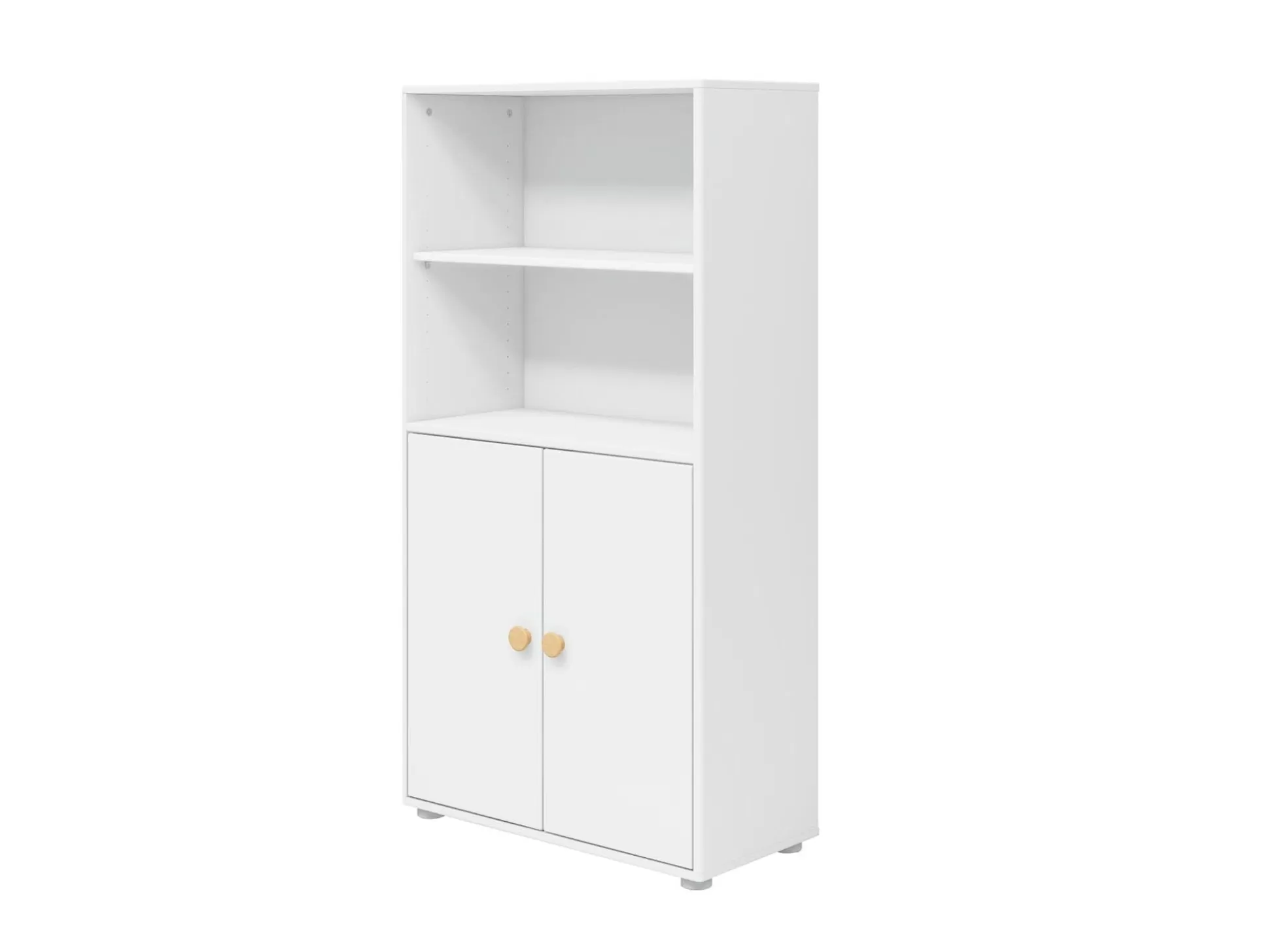 FLEXA Boekenkasten>Midi-Boekenkast, 2 Deuren White/Oak