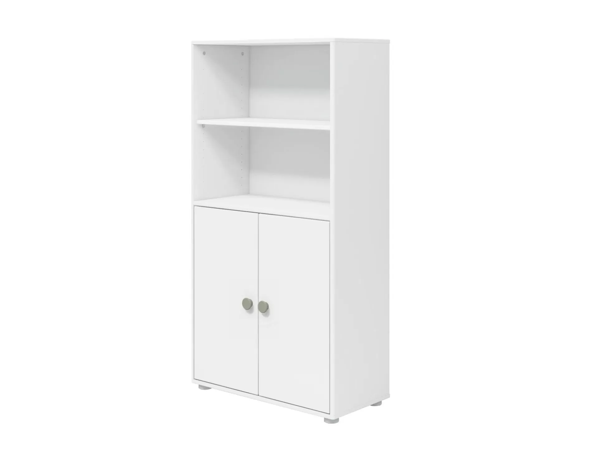 FLEXA Roomie>Midi-Boekenkast, 2 Deuren White/Natural Green