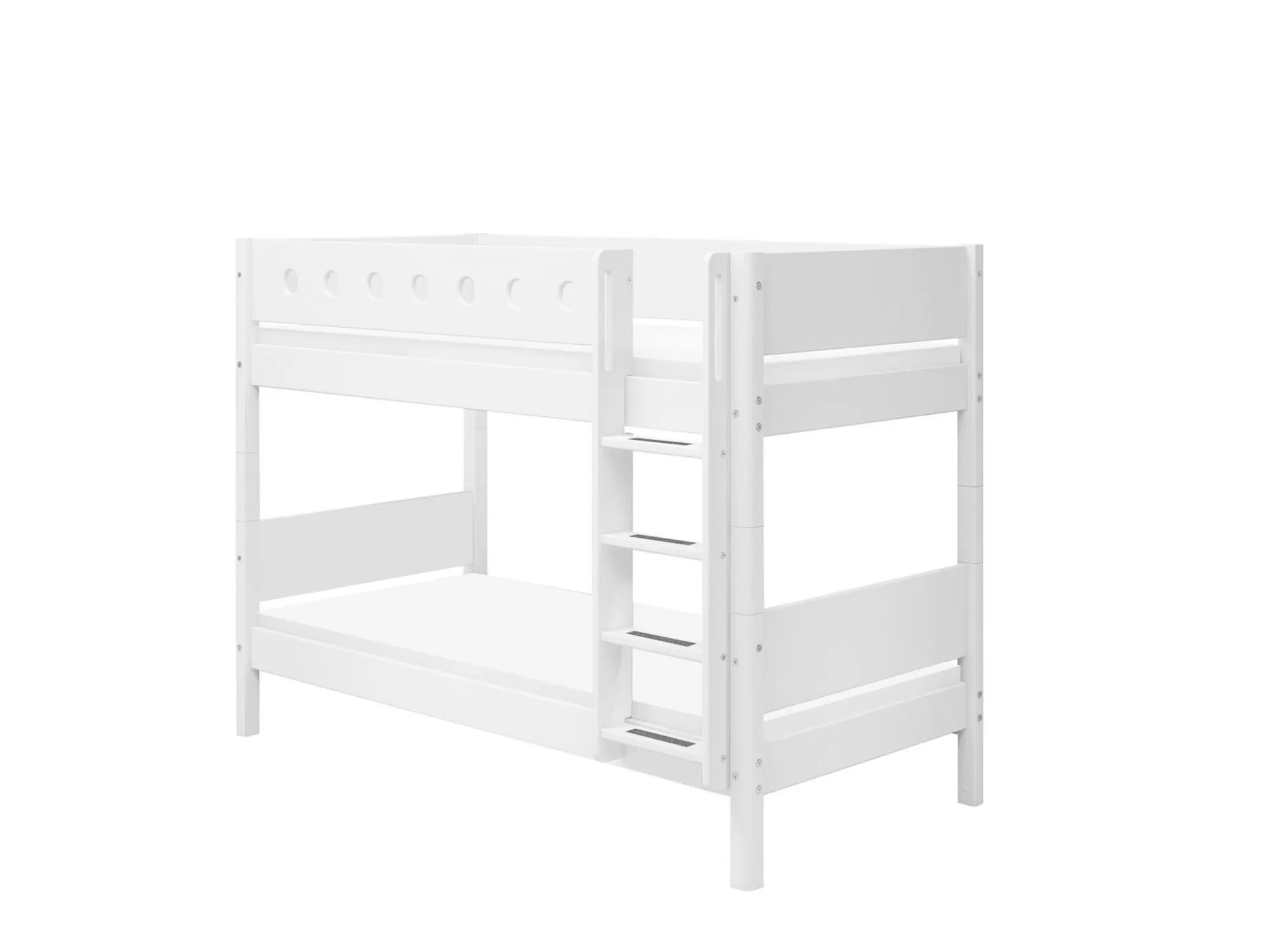 FLEXA Stapelbedden>Stapelbed Met Rechte Ladder White